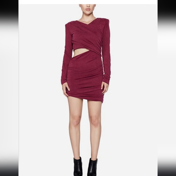 BARDOT Rosa Ruched Mini Dress Size 8 - Picture 1 of 5